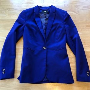 Electric blue H&M blazer size 2